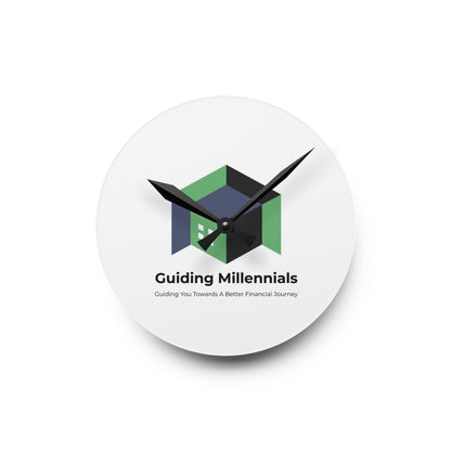 Guiding Millennials' Acrylic Wall Clock