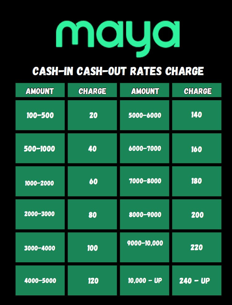 Paymaya / Maya Transaction Record Book