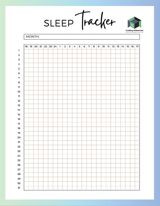 Sleep Tracking Log