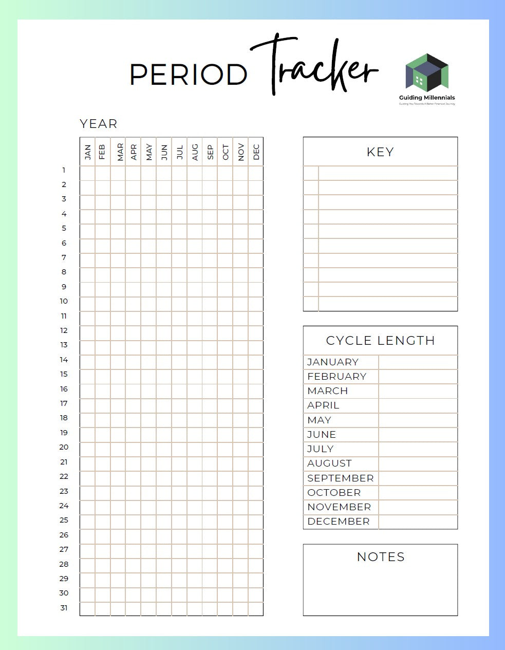 Steps, Periods and Weight Loss Tracker