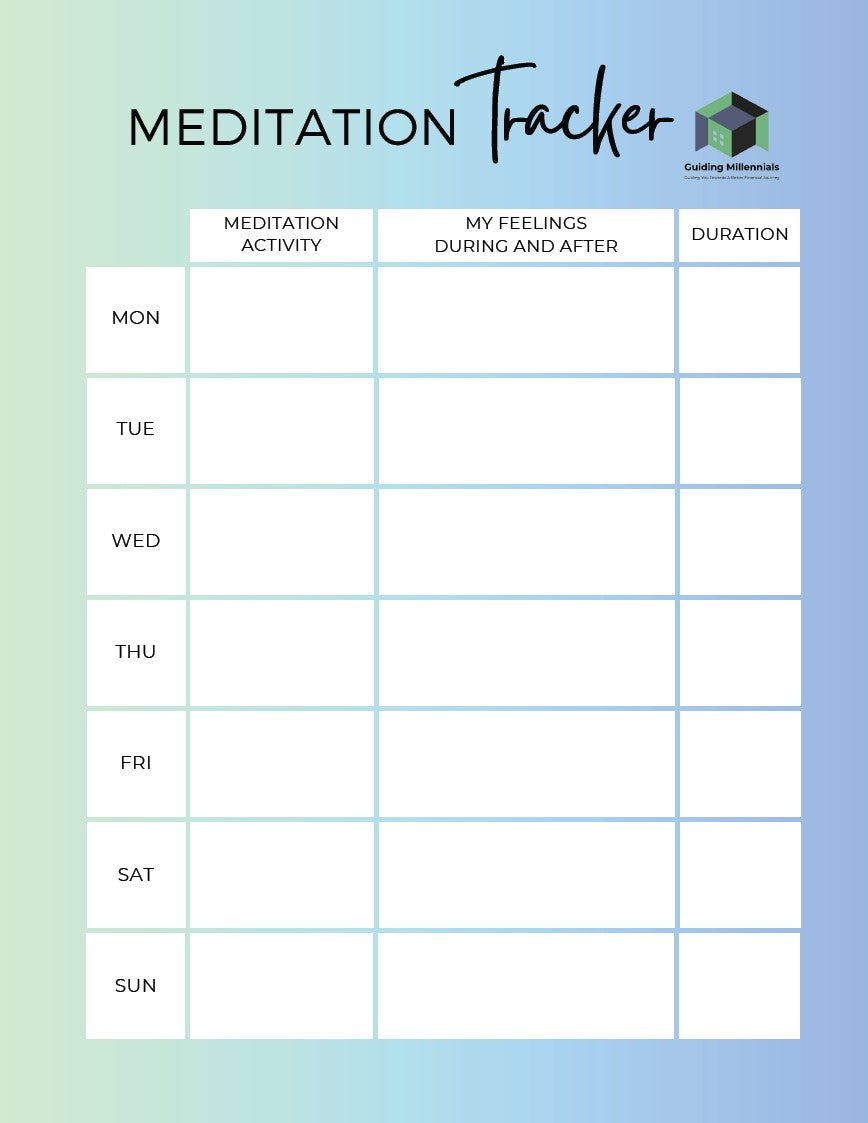 Meditation, Gratitude and Mood Tracker