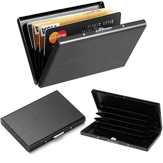 Guiding Millennials' Aluminum Metal Slim Anti-Scan Credit Card Holder