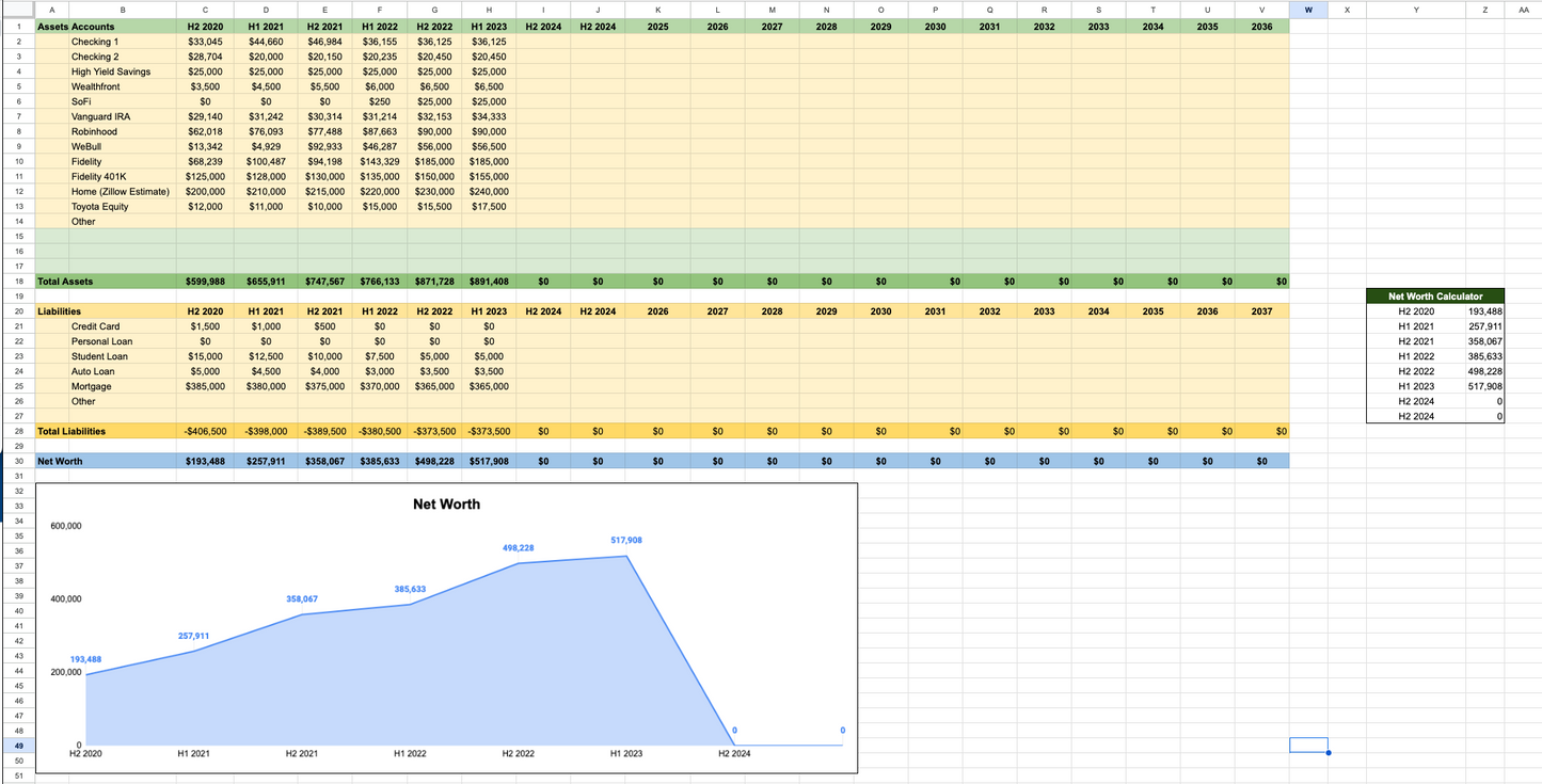 Net Worth Tracker