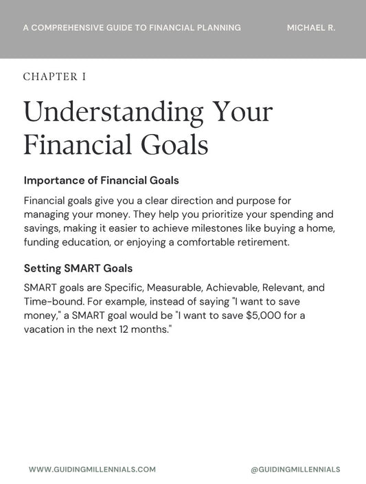 A Comprehensive Guide to Financial Planning by Michael R.