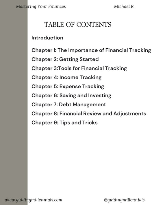 Mastering your Finances: A Comprehensive Guide to Financial Planning by Michael R.